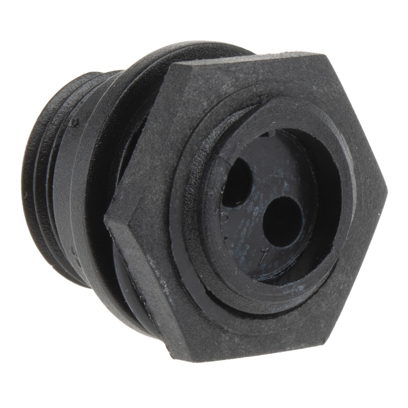 1 pcs - Bulgin Circular Connector, 2 Contacts, Front Mount, Miniature Connector, Plug, Male, IP68, Buccaneer 400 Series