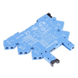 1 pcs - Finder 93 5 Pin 12V dc DIN Rail Relay Socket, for use with 34.51 Series Relay