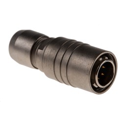 1 pcs - Hirose Circular Connector, 6 Contacts, Cable Mount, Miniature Connector, Plug, Male, HR10 Series