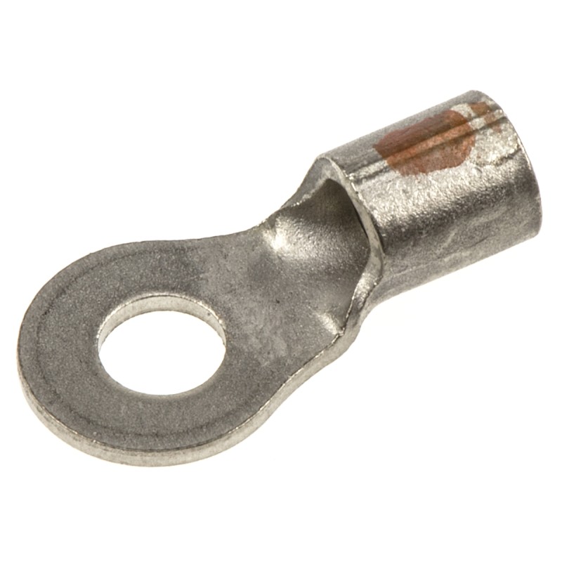 500 pcs - TE Connectivity, STRATO-THERM Uninsulated Ring Terminal, M4 (8) Stud Size, 2.6mm² to 6.6mm² Wire Size