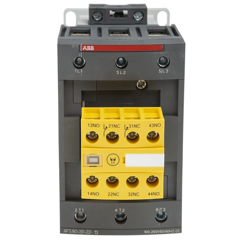 1 pcs - ABB Jokab AFS Series Contactor, 100 to 250 V ac/dc Coil, 3-Pole, 125 A, 3NO, 600 V ac