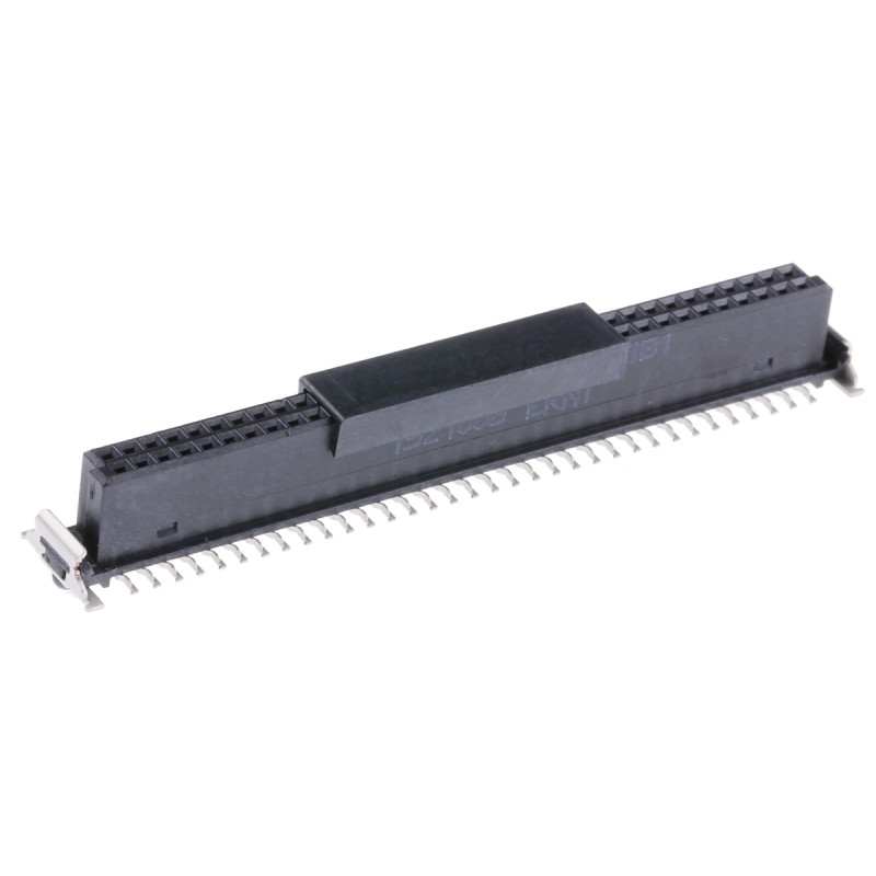 1 pcs - ERNI SMC Series Straight Surface Mount PCB Socket, 68-Contact, 2-Row, 1.27mm Pitch, Solder Termination
