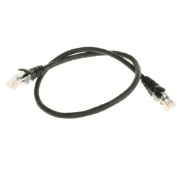 1 pcs - RS PRO Cat5e Male RJ45 to Male RJ45 Ethernet Cable, U/UTP, Black LSZH Sheath, 0.5m