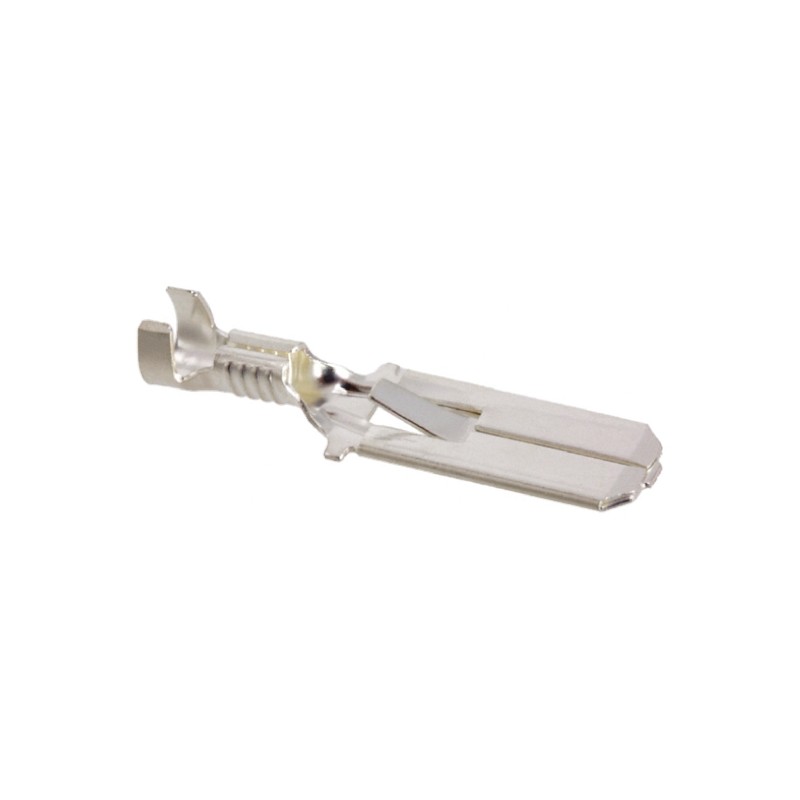 500 pcs - TE Connectivity FASTIN-FASTON .250 Uninsulated Male Spade Connector, Tab, 6.35 x 0.81mm Tab Size, 0.8mm² to 2mm²