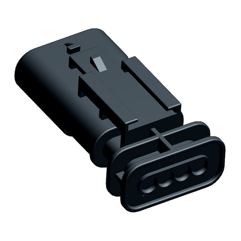 500 pcs - TE Connectivity, MCON 1.2 Automotive Connector Plug 4 Way