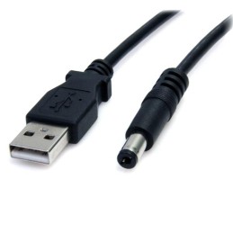 1 pcs - StarTech.com USB 2.0 Cable, Male USB A to Male 2.1mm DC Power Cable, 0.9m