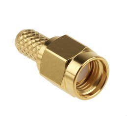 1 pcs - RS PRO, Plug Cable Mount SMA Connector, 50Ω, Crimp Termination, Straight Body