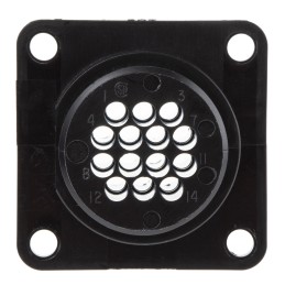1 pcs - TE Connectivity Circular Connector, 14 Contacts, Panel Mount, Socket, Female, CPC Series 1 Series