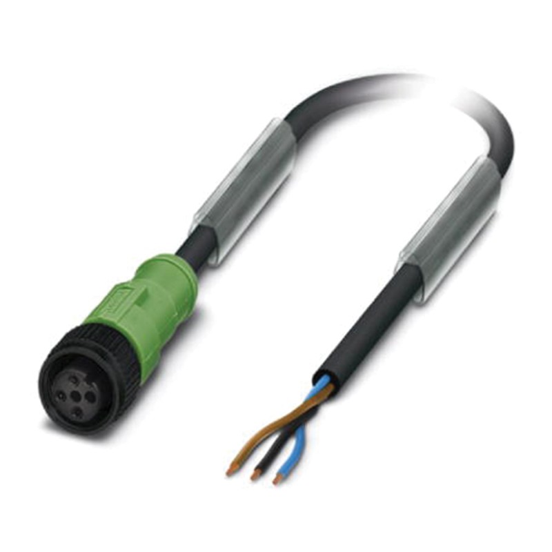 1 pcs - Phoenix Contact Female 3 way M12 to Sensor Actuator Cable, 10m