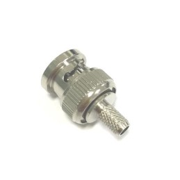 1 pcs - RS PRO, Plug Cable Mount BNC Connector, 50Ω, Straight Body