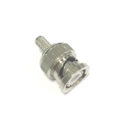 1 pcs - RS PRO, Plug Cable Mount BNC Connector, 50Ω, Straight Body