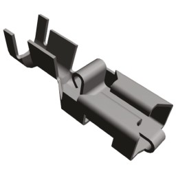 1 Pack of 6000 - TE Connectivity Positive Lock .250 Mk I Uninsulated Female Spade Connector, Receptacle, 6.35 x 0.81mm Tab Size,