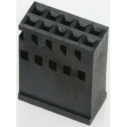 500 pcs - TE Connectivity, AMPMODU Female Connector Housing, 2.54mm Pitch, 8 Way, 2 Row