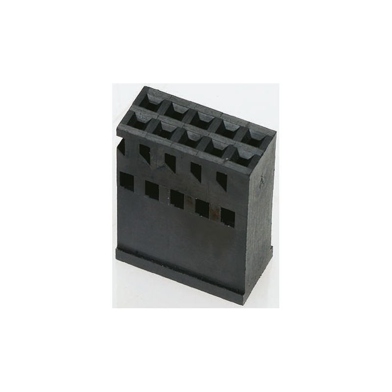 500 pcs - TE Connectivity, AMPMODU Female Connector Housing, 2.54mm Pitch, 8 Way, 2 Row