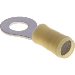 500 pcs - TE Connectivity, PIDG Insulated Ring Terminal, M6 Stud Size, 2.6mm² to 6.6mm² Wire Size, Yellow