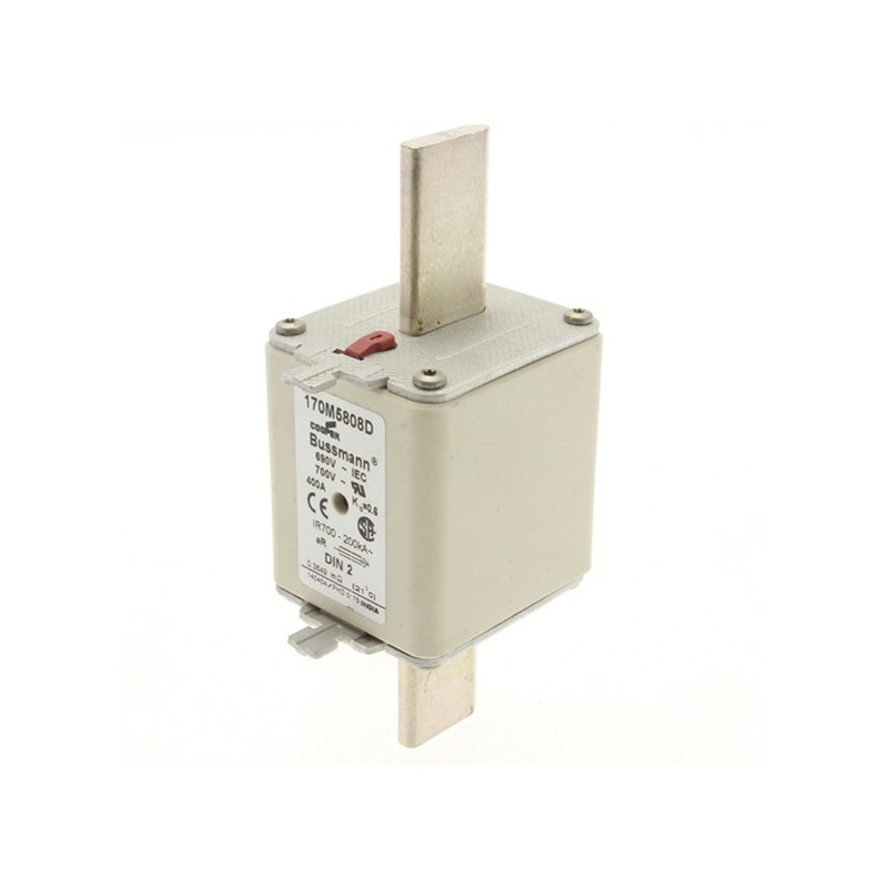 3 pcs - Eaton 400A Centred Tag Fuse, NH2, 690V ac