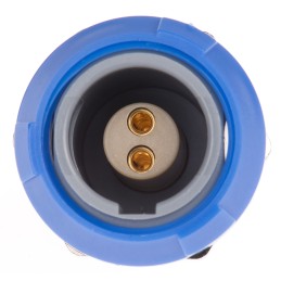 1 pcs - Lemo Circular Connector, 2 Contacts, Panel Mount, Socket, Female, IP50, Redel P Series