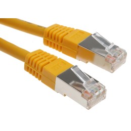 1 pcs - RS PRO Cat6 Male RJ45 to Male RJ45 Ethernet Cable, S/FTP, Yellow PVC Sheath, 5m
