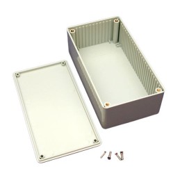 1 pcs - Hammond 1591 Series Grey Flame Retardant ABS Enclosure, IP54, Grey Lid, 150 x 80 x 50mm