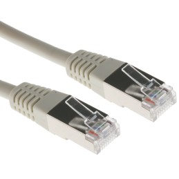 1 pcs - RS PRO Cat5 Male RJ45 to Male RJ45 Ethernet Cable, F/UTP, Grey PVC Sheath, 1m