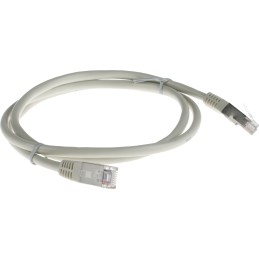 1 pcs - RS PRO Cat5 Male RJ45 to Male RJ45 Ethernet Cable, F/UTP, Grey PVC Sheath, 1m