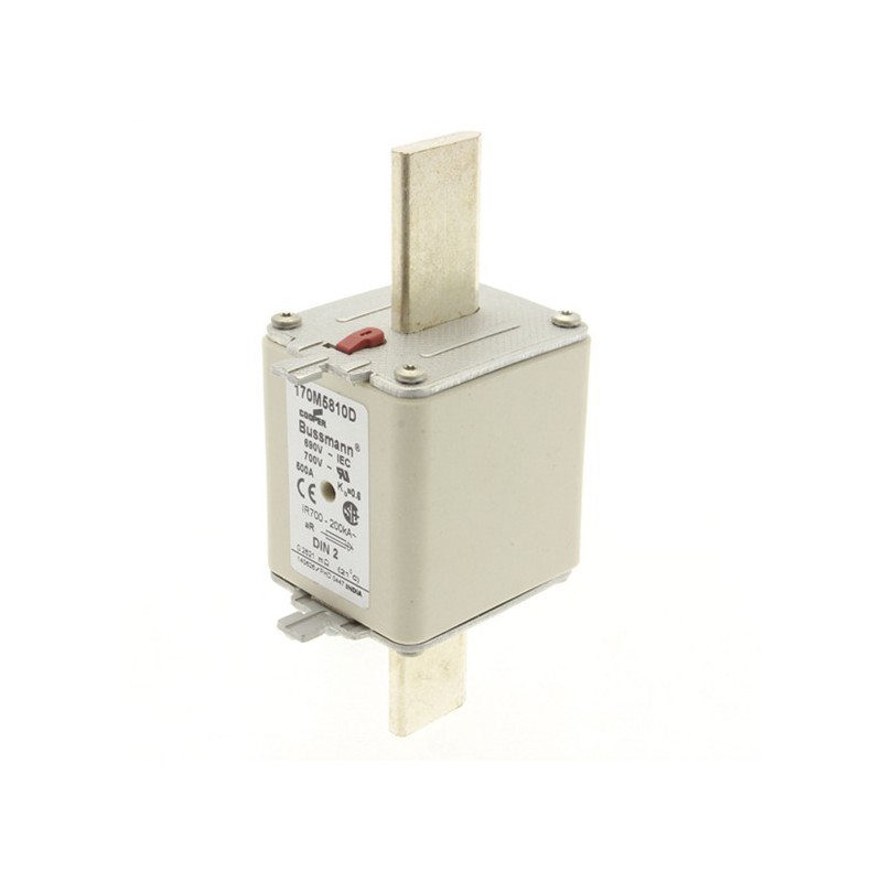 3 pcs - Eaton 500A Centred Tag Fuse, NH2, 690V ac