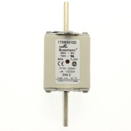 3 pcs - Eaton 500A Centred Tag Fuse, NH2, 690V ac