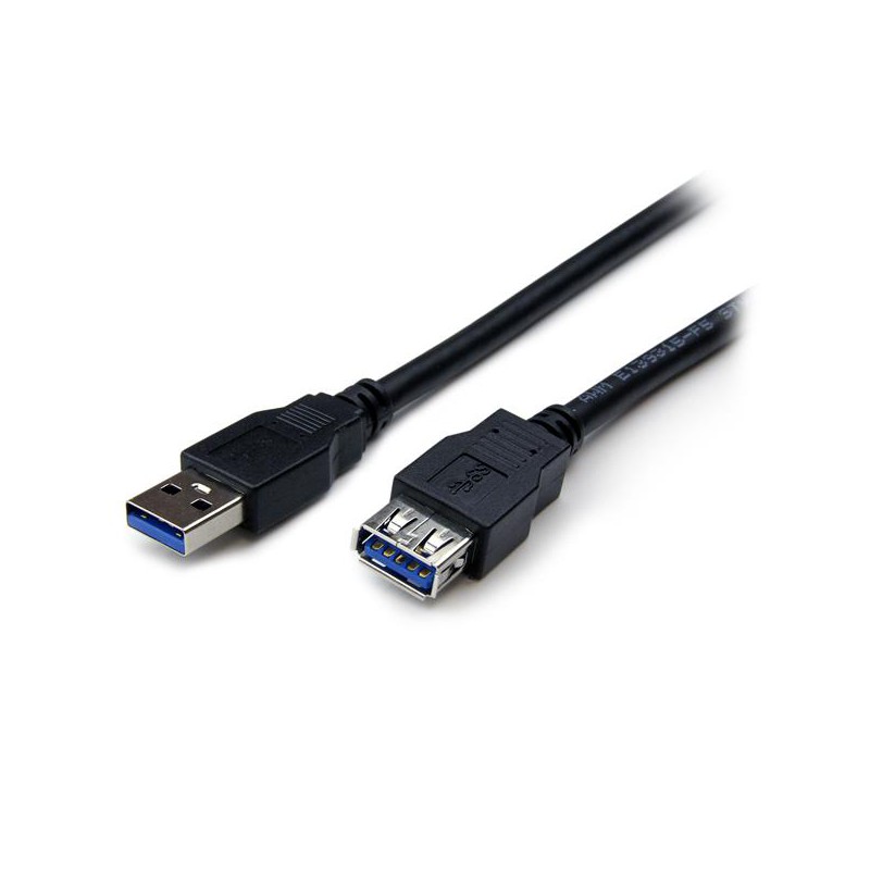 1 pcs - StarTech.com USB 3.0 Cable, Male USB A to Female USB A USB Extension Cable, 2m