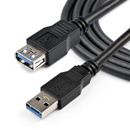 1 pcs - StarTech.com USB 3.0 Cable, Male USB A to Female USB A USB Extension Cable, 2m