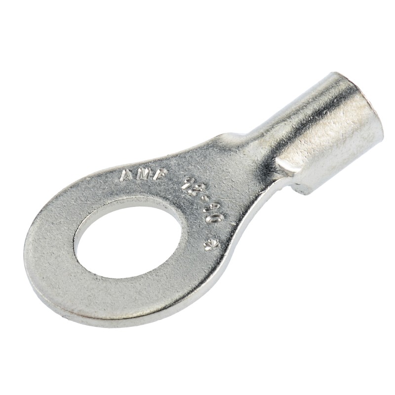 500 pcs - TE Connectivity, STRATO-THERM Uninsulated Ring Terminal, M6 Stud Size, 2.6mm² to 6.6mm² Wire Size