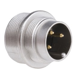 1 pcs - Lumberg, SFV 3 Pole M16 Din Plug, DIN EN 60529, 5A, 250 V ac IP40, Male, Panel Mount