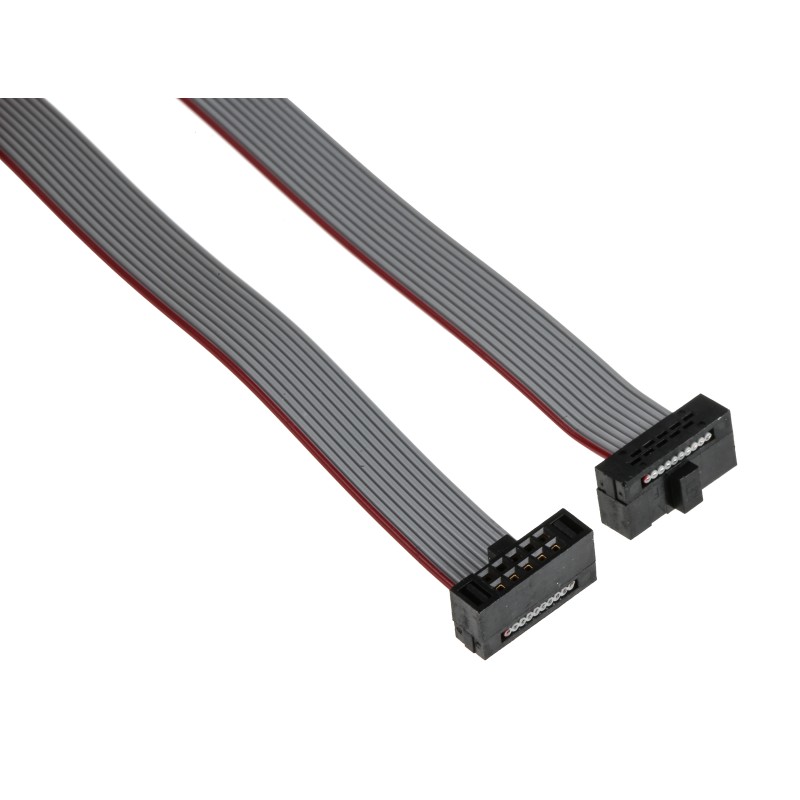 1 pcs - Samtec FFSD Series Flat Ribbon Cable, 10-Way, 1.27mm Pitch, 304.8mm Length, Tiger Eye IDC to Tiger Eye IDC