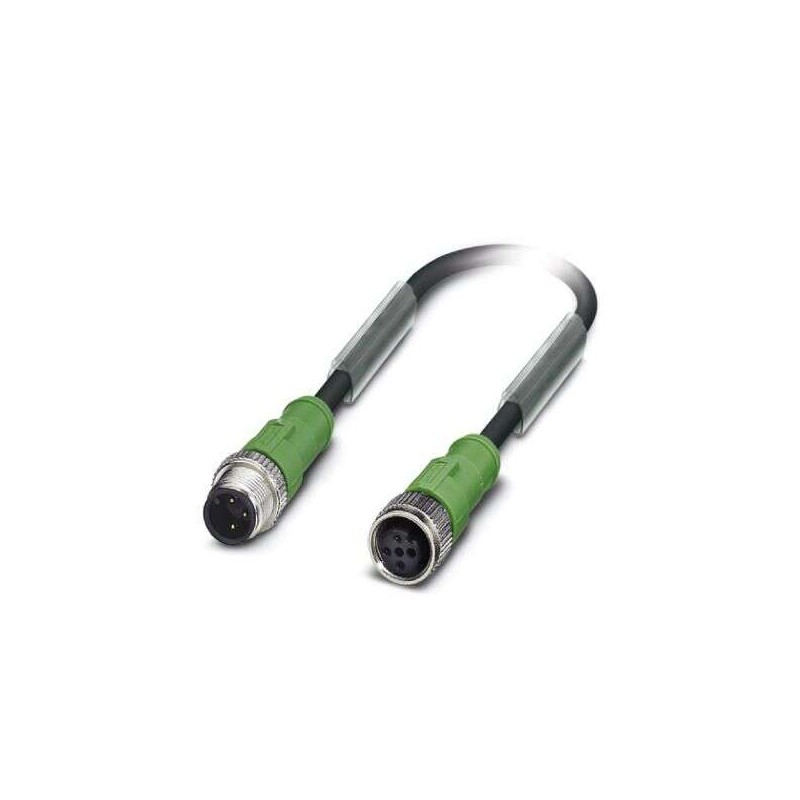 1 pcs - Phoenix Contact M12 to M12 Sensor Actuator Cable, 3m