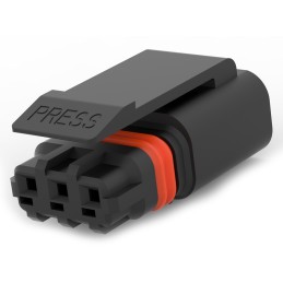 360 pcs - TE Connectivity SlimSeal Connector Miniature Series Miniature, 3-Pole, Male, 3-Way, Cable Mount, 5A, IP67