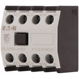 1 pcs - Eaton Auxiliary Contact, 4 Contact, 1NC + 3NO, Front Mount