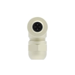1 pcs - TE Connectivity Circular Connector, 4 Contacts, Cable Mount, M12 Connector, Plug, Male, IP67, T411 Series