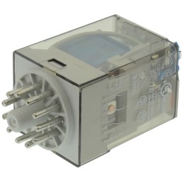 1 pcs - Finder Plug In Power Relay, 48V dc Coil, 10A Switching Current, 3PDT