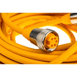 1 pcs - Turck Straight Male 5 way 7/8 in Circular to Straight Female 5 way 7/8 in Circular Sensor Actuator Cable, 10m