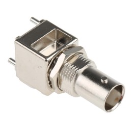 1 pcs - RS PRO, jack PCB Mount BNC Connector, 50Ω, Through Hole Termination, Straight Body
