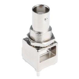 1 pcs - RS PRO, jack PCB Mount BNC Connector, 50Ω, Through Hole Termination, Straight Body