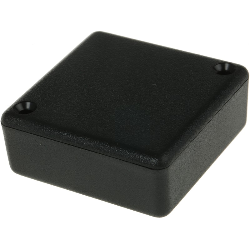 1 pcs - Hammond 1551 Series Black ABS Enclosure, IP54, Black Lid, 50 x 50 x 20mm