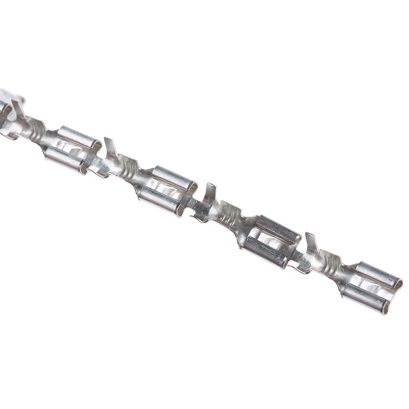 50 pcs - TE Connectivity FASTIN-FASTON .187 Uninsulated Female Spade Connector, Receptacle, 4.75 x 0.81mm Tab Size, 1mm² to