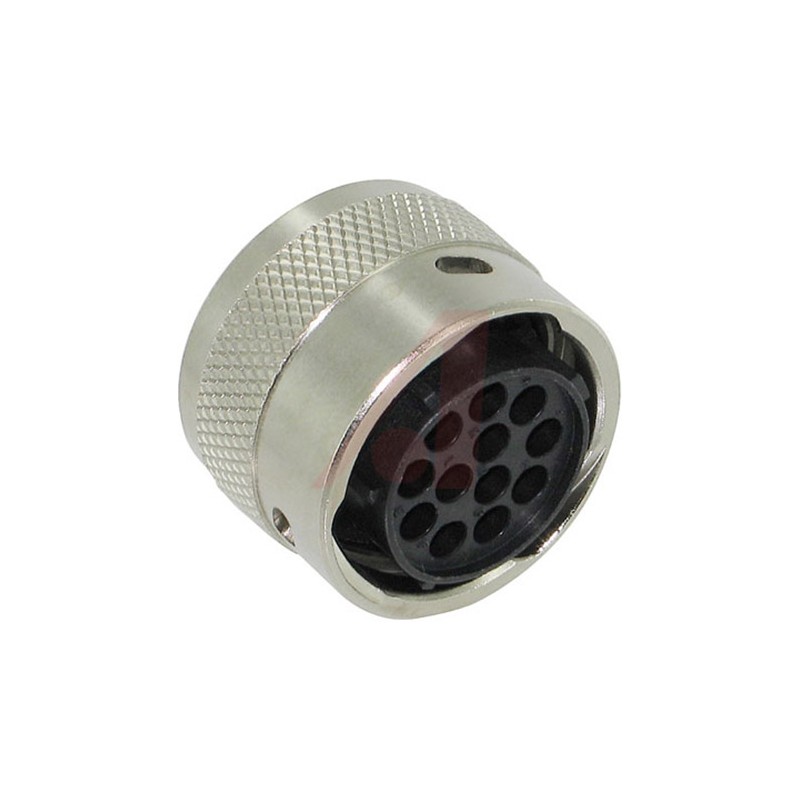 1 pcs - Souriau Circular Connector, 12 Contacts, Cable Mount, Socket, Female, IP65, UTG Series