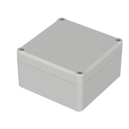 1 pcs - Bopla Euromas II Series Light Grey Polycarbonate Enclosure, IP65, Light Grey Lid, 100 x 100 x 57mm