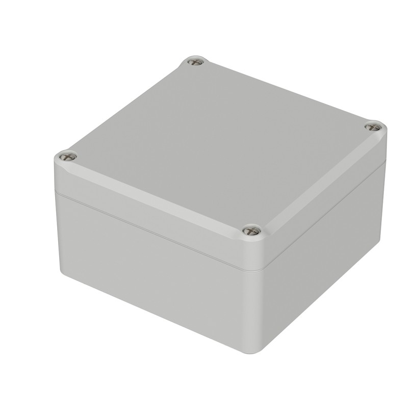 1 pcs - Bopla Euromas II Series Light Grey Polycarbonate Enclosure, IP65, Light Grey Lid, 100 x 100 x 57mm