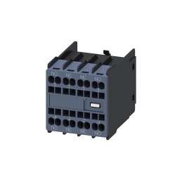 1 pcs - Siemens Auxiliary Contact, 4 Contact, 2NC + 2NO, Snap-On, Sirius Innovation