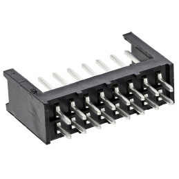 500 pcs - TE Connectivity AMPMODU MOD II Series Straight Through Hole PCB Header, 16 Contact(s), 2.54mm Pitch, 2 Row(s), Shroude