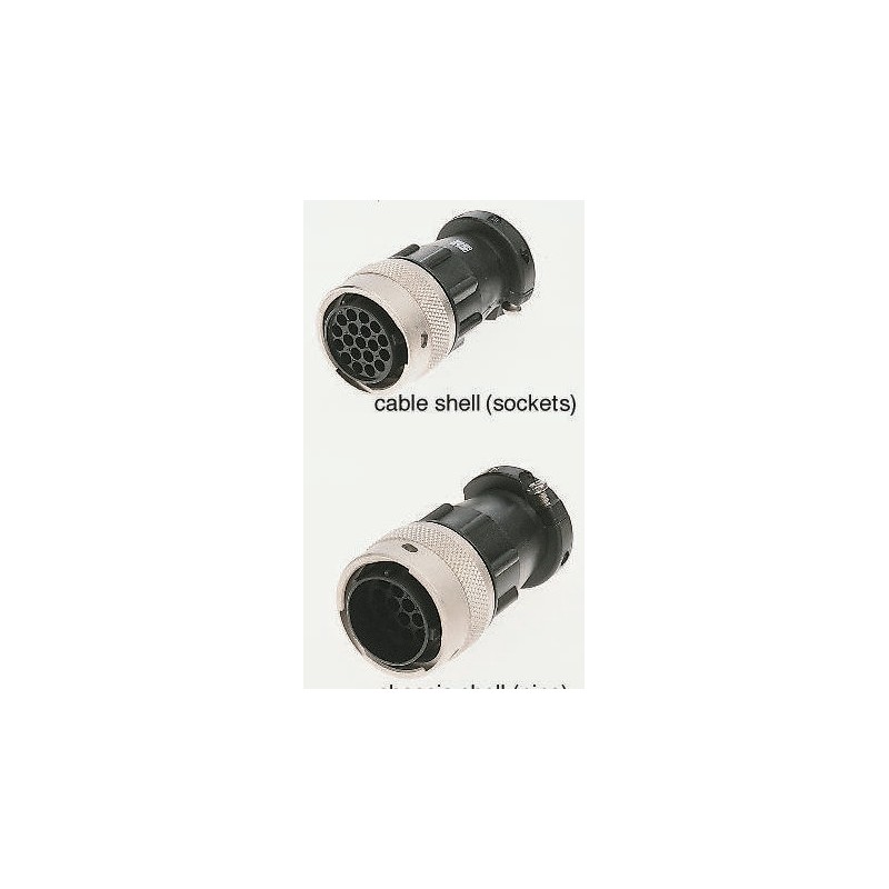 1 pcs - ITT Cannon Circular Connector, 28 Contacts, Cable Mount, Plug, Female, IP65, Trident Ringlock Series