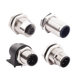 1 pcs - Norcomp Circular Connector, 8 Contacts, Cable Mount, M12 Connector, Plug, Male, IP67, M12 Series