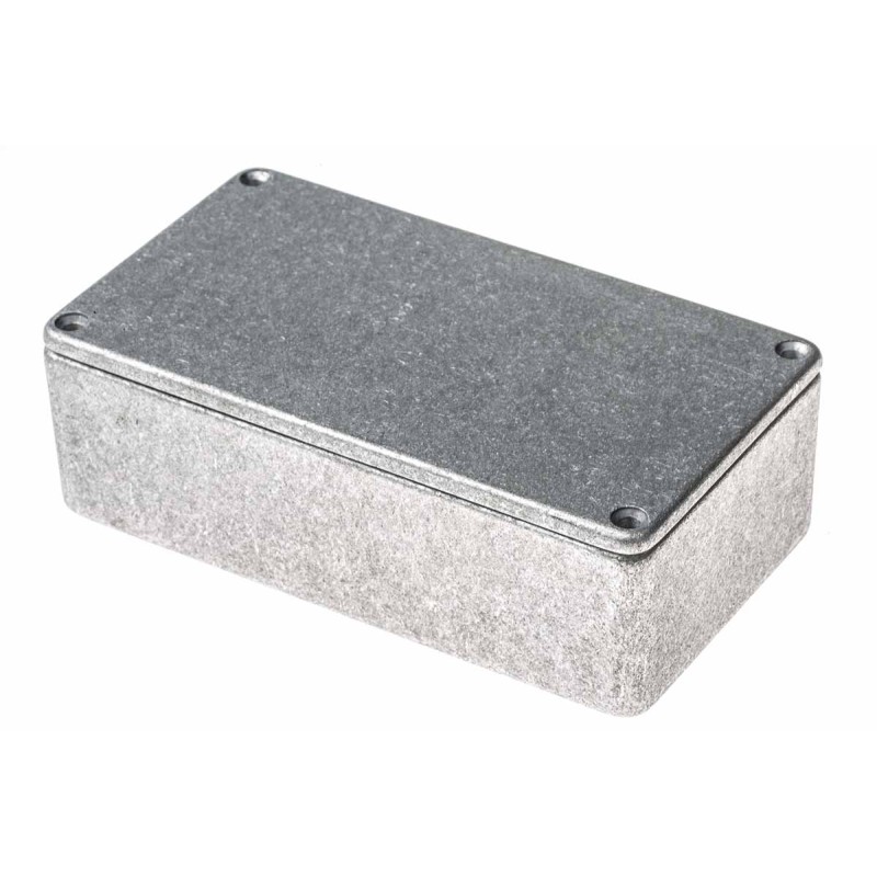 1 pcs - RS PRO Silver Die Cast Aluminium Enclosure, IP54, Silver Lid, 120 x 65.5 x 39.75mm